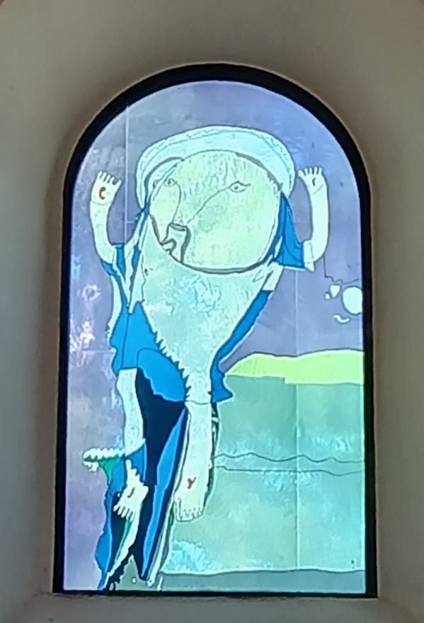 Kirche St. Maria, Aulhausen: Glasfenster "Auferstehung" Bild "KtK/KtK_4.jpg"